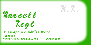 marcell kegl business card